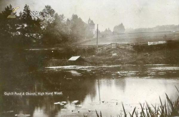Image of High Hurstwood - Gighill Pond & Church