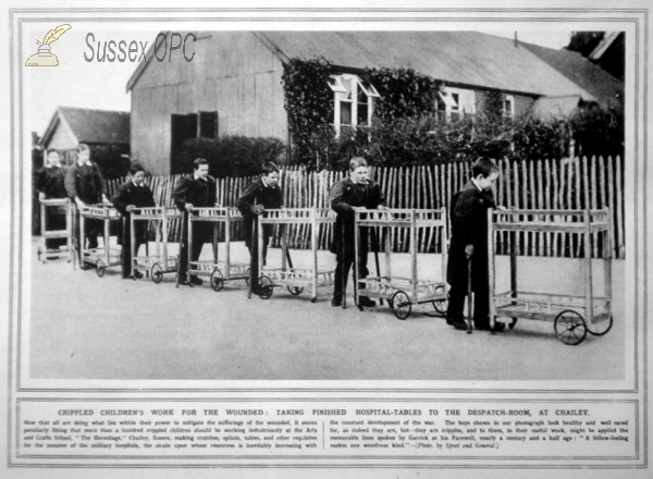 Image of Chailey - Crippled Children Making Hospital Trolleys