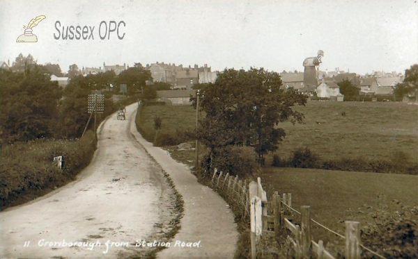 Image of Crowborough - View from Station Road including Windmill