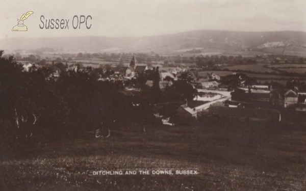 Ditchling - View of the village