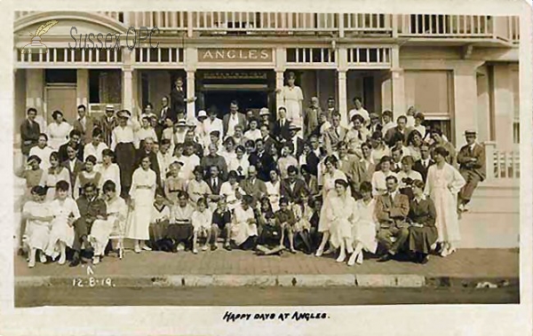 Image of Eastbourne - Group Outside the Angles Hotel