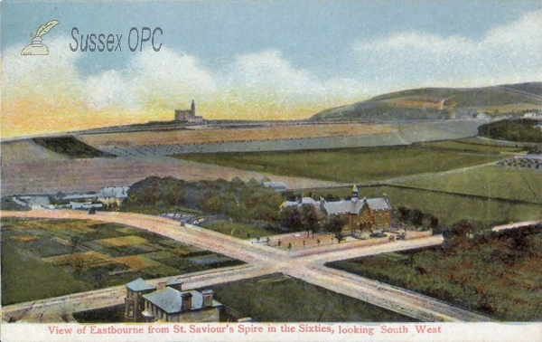 Eastbourne - View from St Saviour's Spire looking South West