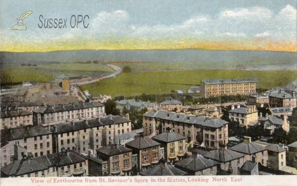 Eastbourne - View from St Saviour's Spire looking North East