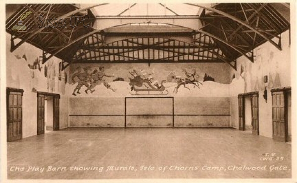 Chelwood Gate - Isle of Thorns (Play Barn showing Murals)