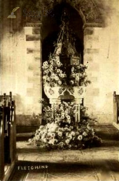 Image of Fletching - St Andrew & St Mary Church (the font)