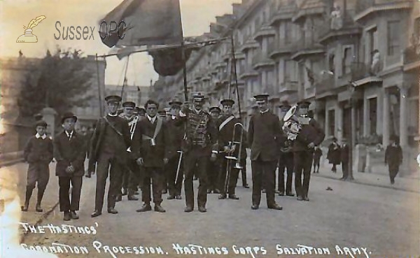Image of Hastings - Coronation Procession, Salvation Army