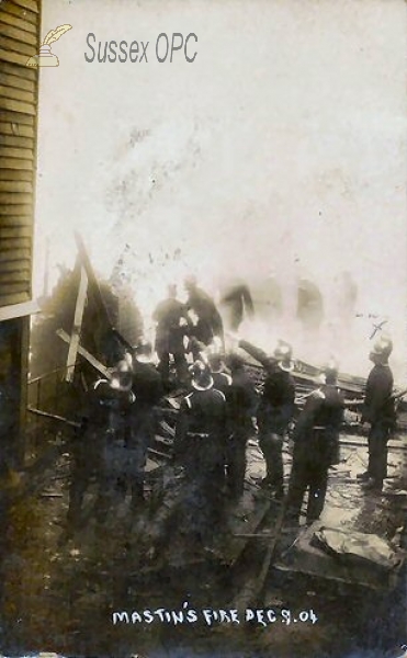 Image of Hastings - Fire at Mastins Store, 9th December 1904