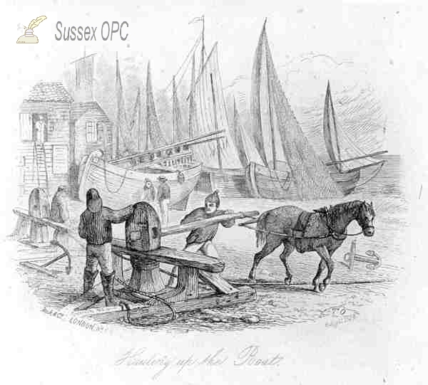 Image of Hastings-Hauling up the boat