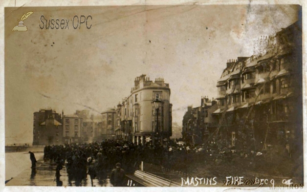 Image of Hastings - Fire at Mastins Store, 9th December 1904