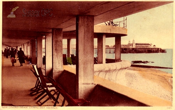 Image of Hastings - New covered parade looking east