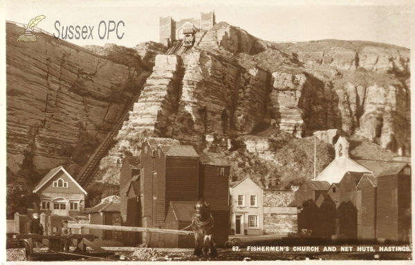 Hastings - Fishermens Church and Net Huts