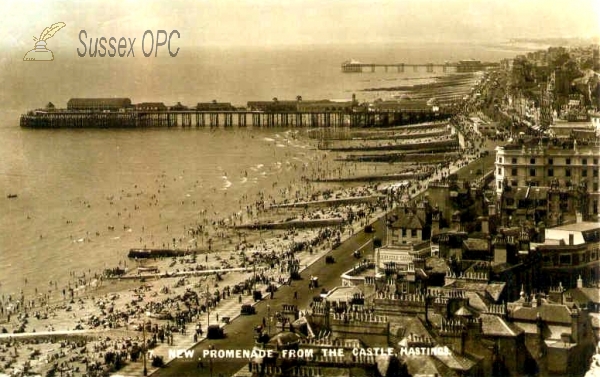 Image of Hastings - The Promenade from the Castle