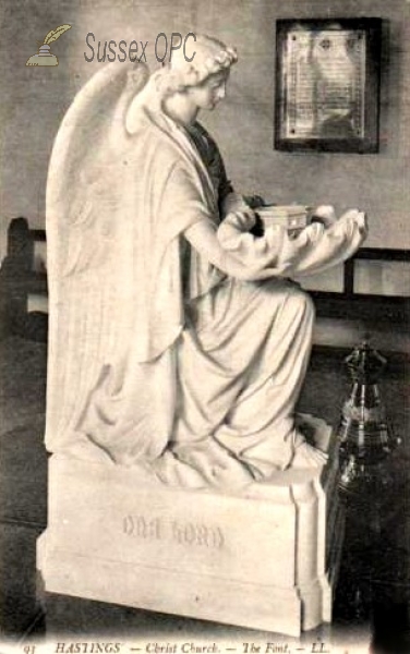 Hastings - Christ Church (Interior - Font)