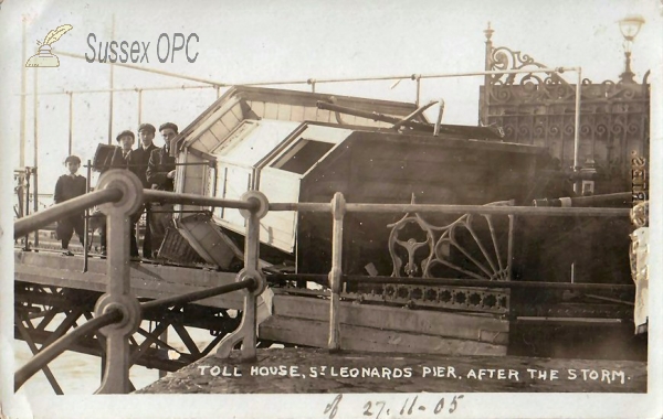 St Leonards - Pier Toll House After Storm