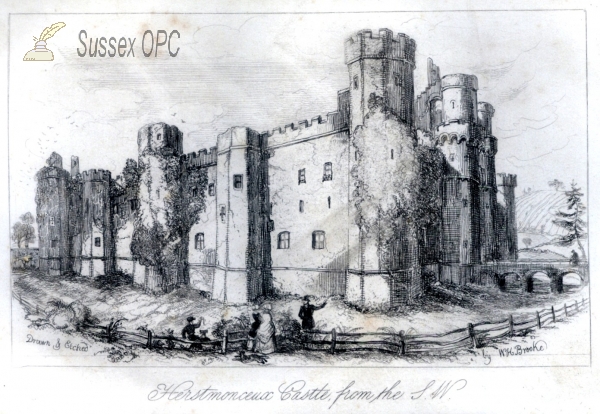 Herstmonceux - Castle from the South West