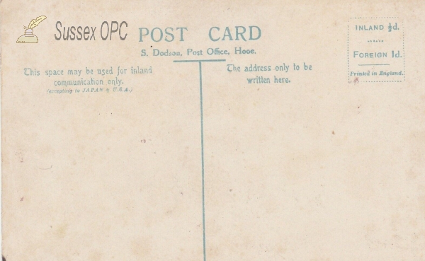 Image of the back of Hooe -  Post Office