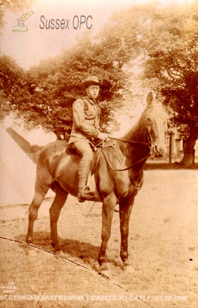 Image of Hove- St Georges Eastbourne Cadets at Camp Hove in 1914