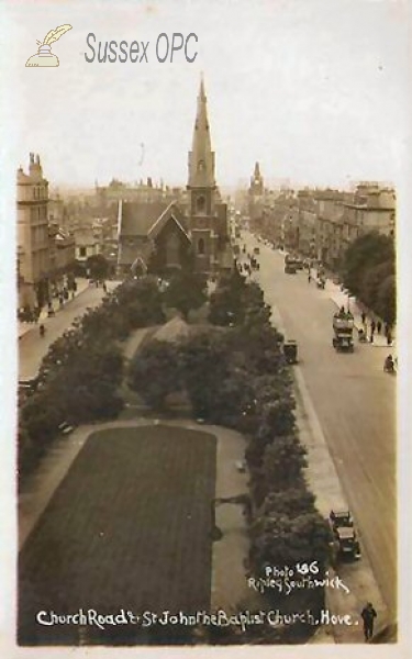 Hove - Church Road & St John the Baptist Church