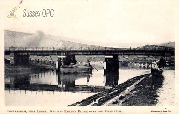 Image of Lewes - Railway bridge over the Ouse at Southerham