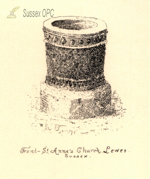 Image of Lewes - St Anne's Church (Font)