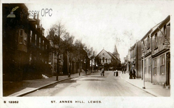 Lewes - St Anne's Hill & Church
