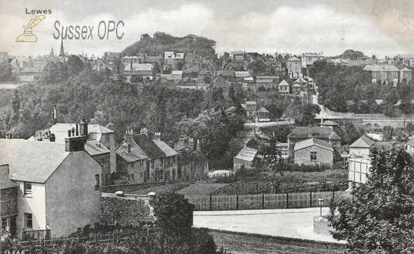 Image of Lewes - View of Castle & Town