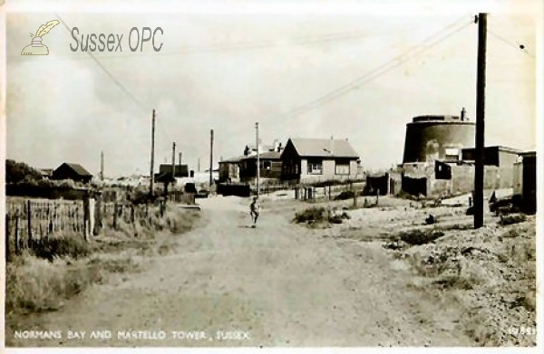 Image of Normans Bay - Houses & Martello Tower