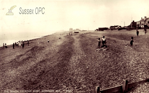 Image of Normans Bay - The beach looking west