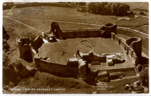 Image of Pevensey - The Castle from the air