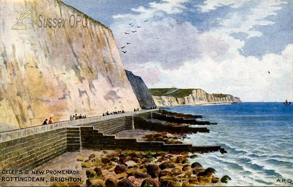 Image of Rottingdean - Cliffs & New Promenade