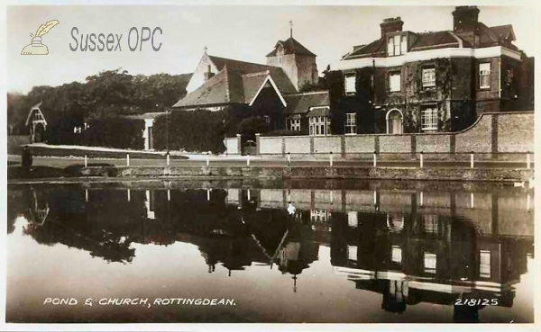 Image of Rottingdean - Pond & Church