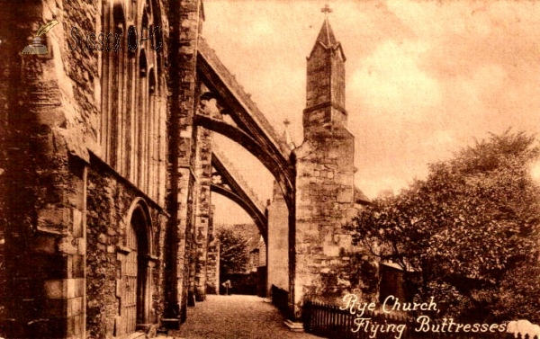 Image of Rye - St Mary's Church - Buttress