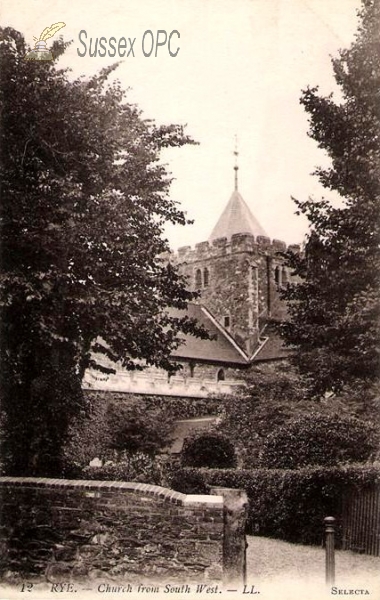 Image of Rye - St Mary (From South West)