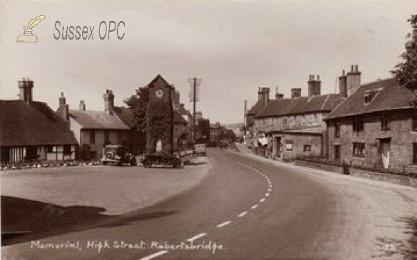 Image of Robertsbridge - High Street & War Memorial