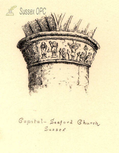 Seaford - St Leonard's Church (Capital detail)