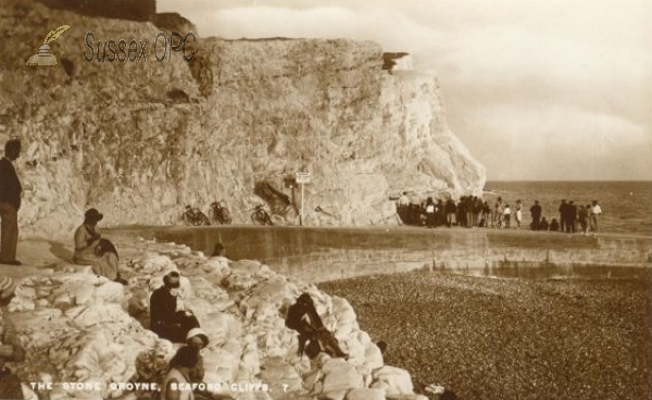 Image of Seaford - The Stone Groyne, Seaford Cliffs