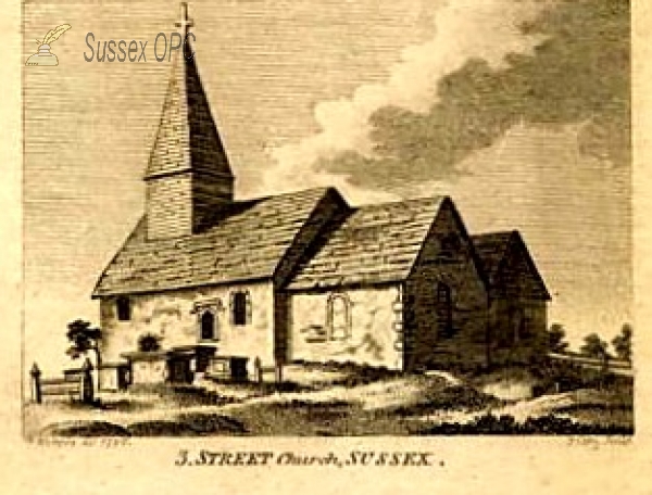 Streat - Parish Church in 1798