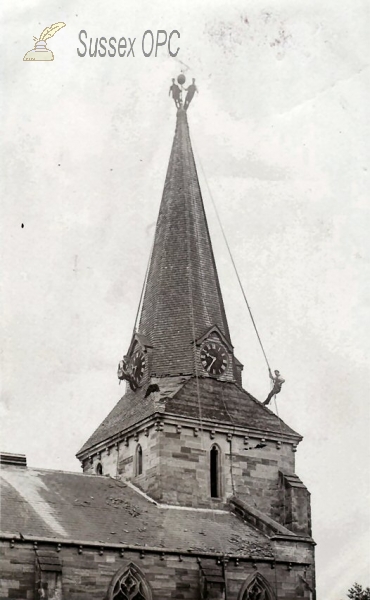 Image of Uckfield - Holy Cross, renewing the Shingles