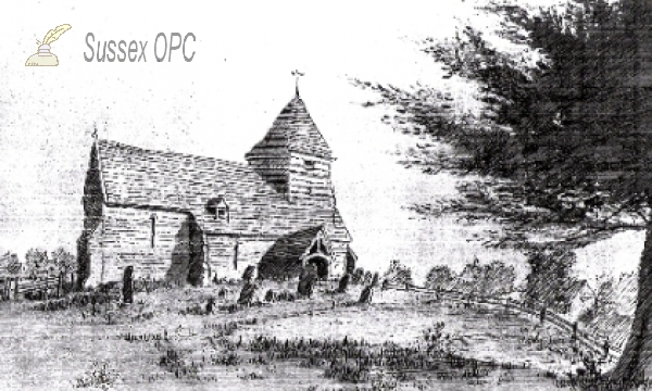 Image of Whatlington - St Mary's Church in 1779