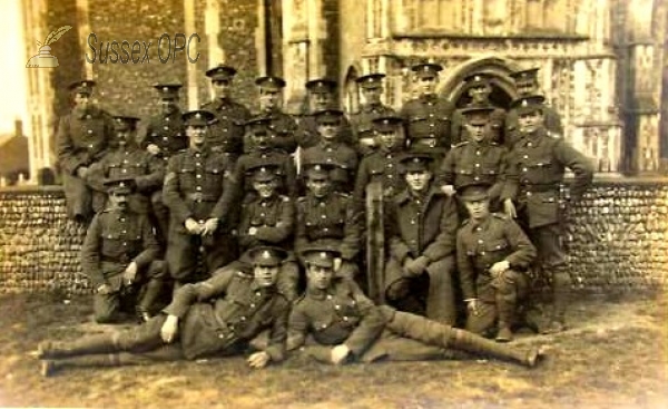 Sussex Cyclist Regiment outside Southwold Church