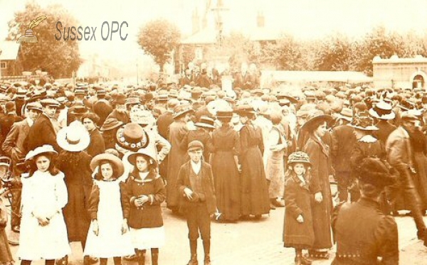 Barnham - Market Place, George V Procession