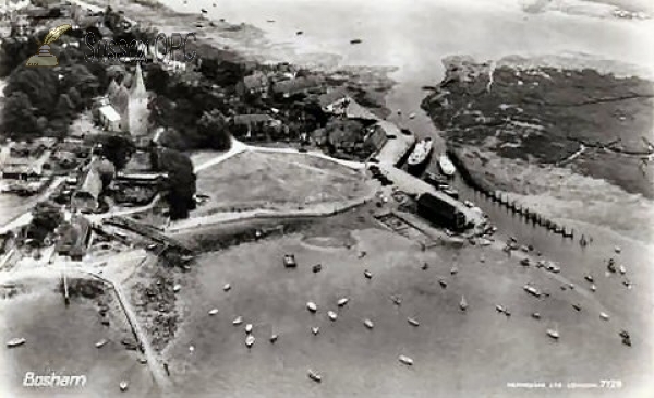 Image of Bosham - Holy Trinity Church (Aerial View) and Harbour