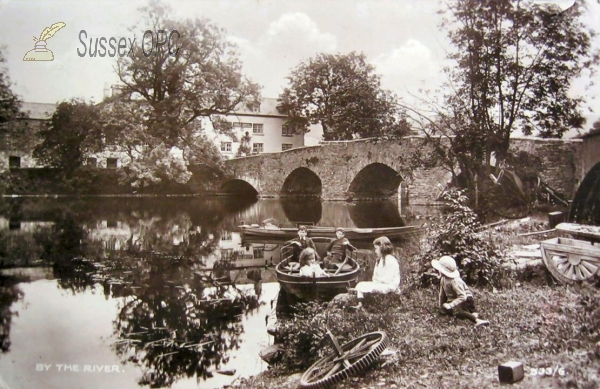 Image of Burgess Hill - Children by the River Bridge