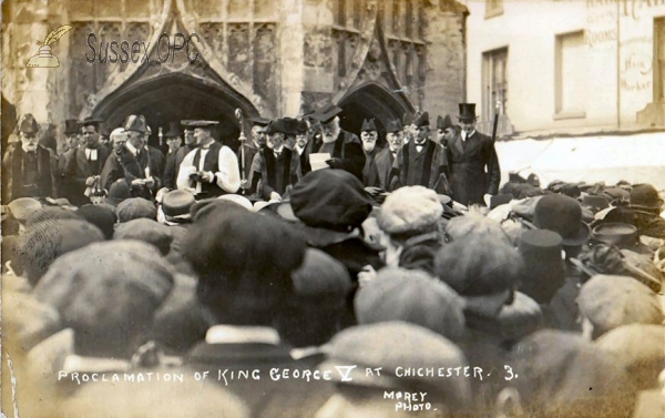 Image of Chichester - Procalmation of King George V