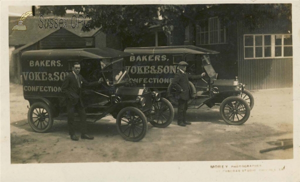 Image of Chichester - Voke & Sons - Bakers - Delivery Vehicles