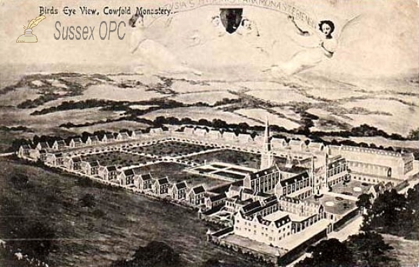 Cowfold - St Hugh's Monastery - Bird's eye view