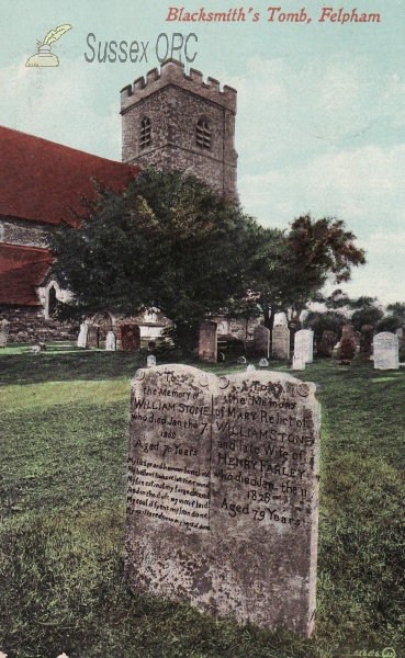 Felpham - St Mary's Church - Blacksmith's Tomb