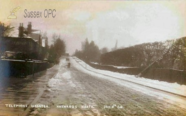 Image of Haywards Heath - Telephone Disaster - 8th January 1908