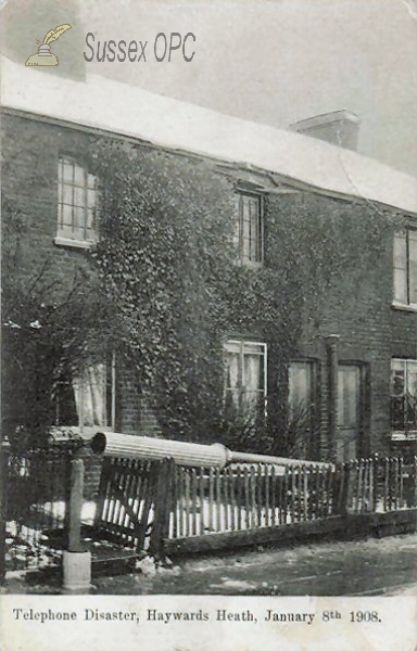 Image of Haywards Heath - Telephone Disaster - 8th January 1908