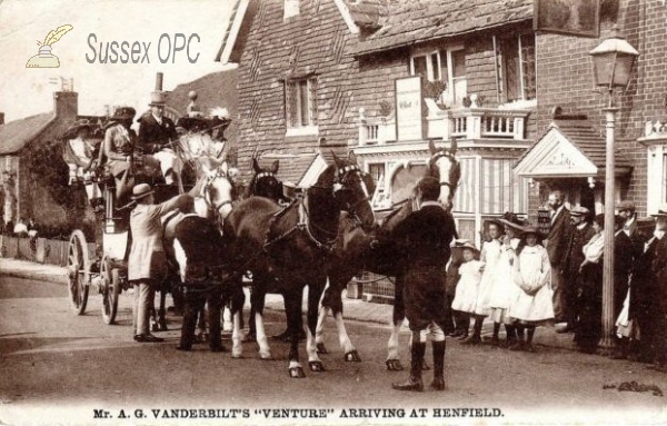 Image of Henfield - Arrival of Mr A G Vanderbilt's 'Venture'